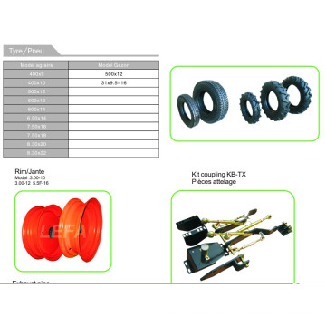 Whosale japonesa de segunda mano partes de tractor llantas (B1400)